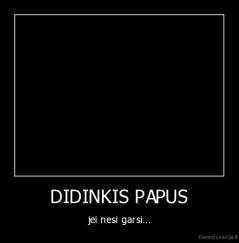 DIDINKIS PAPUS - jei nesi garsi...