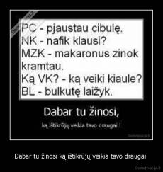Dabar tu žinosi ką ištikrūjų veikia tavo draugai! - 