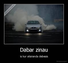 Dabar zinau - is kur atsiranda debesis