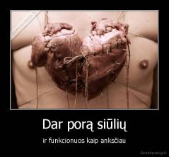 Dar porą siūlių - ir funkcionuos kaip anksčiau
