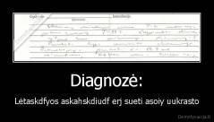 Diagnozė: - Lėtaskdfyos askahskdiudf erj sueti asoiy uukrasto