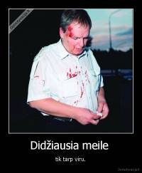 Didžiausia meile  - tik tarp viru.