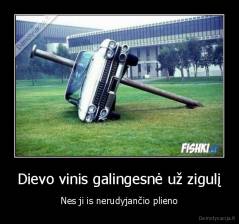 Dievo vinis galingesnė už zigulį - Nes ji is nerudyjančio plieno