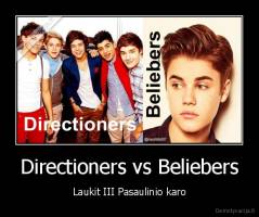 Directioners vs Beliebers - Laukit III Pasaulinio karo