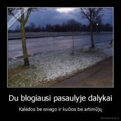 Du blogiausi pasaulyje dalykai - Kalėdos be sniego ir kučios be artimūjų