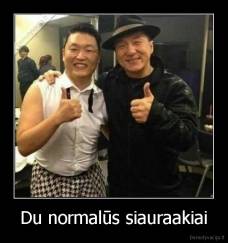 Du normalūs siauraakiai - 