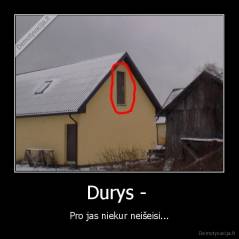 Durys -  - Pro jas niekur neišeisi...