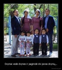 Dvyniai vedė dvynes ir pagimdė dvi poras dvynių... - 