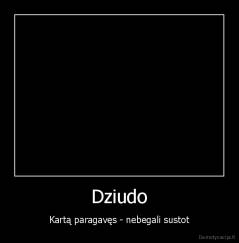 Dziudo - Kartą paragavęs - nebegali sustot
