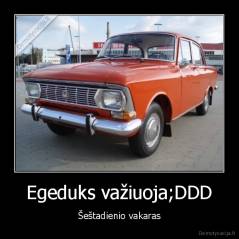 Egeduks važiuoja;DDD - Šeštadienio vakaras