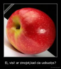 Ei, visi! ar zinojot,kad cia uobuolys? - 
