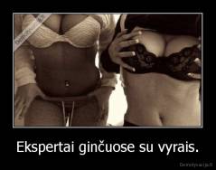 Ekspertai ginčuose su vyrais. - 