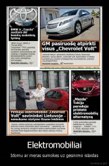 Elektromobiliai - Idomu ar meras sumokes uz gesinimo islaidas