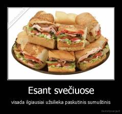 Esant svečiuose - visada ilgiausiai užsilieka paskutinis sumuštinis