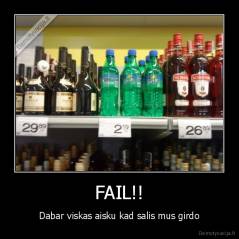 FAIL!! - Dabar viskas aisku kad salis mus girdo