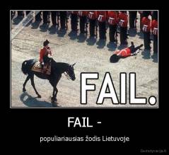 FAIL - - populiariausias žodis Lietuvoje