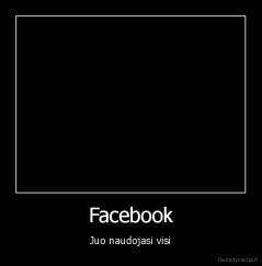 Facebook - Juo naudojasi visi
