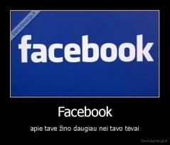 Facebook - apie tave žino daugiau nei tavo tėvai