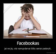 Facebookas - jai ne jis, visi namųndarvai būtu seniai padaryti.