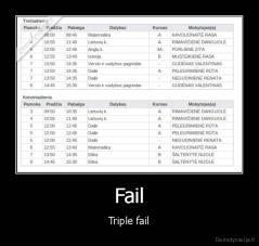 Fail - Triple fail