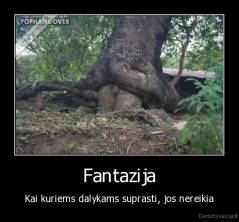 Fantazija - Kai kuriems dalykams suprasti, jos nereikia