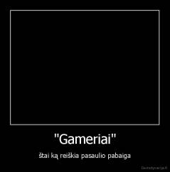 "Gameriai" - štai ką reiškia pasaulio pabaiga