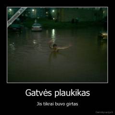 Gatvės plaukikas - Jis tikrai buvo girtas