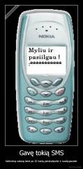 Gavę tokią SMS - kiekvieną vakarą bent po 10 kartų perskaitysite ir nusišypsosite