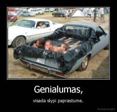 Genialumas, - visada slypi paprastume.