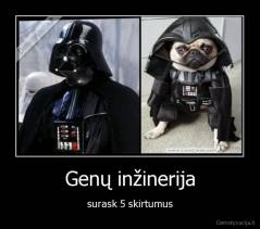 Genų inžinerija - surask 5 skirtumus