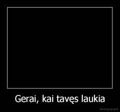 Gerai, kai tavęs laukia - 