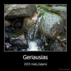 Geriausias - 2015 metų bajeris