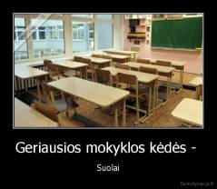 Geriausios mokyklos kėdės -  - Suolai