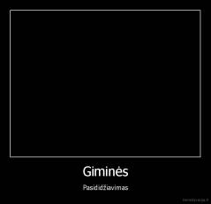Giminės - Pasididžiavimas