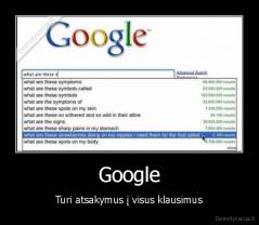 Google - Turi atsakymus į visus klausimus