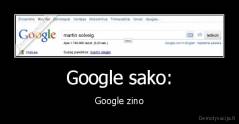 Google sako: - Google zino