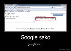 Google sako - google zino.