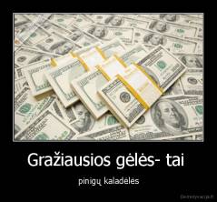 Gražiausios gėlės- tai  - pinigų kaladėlės