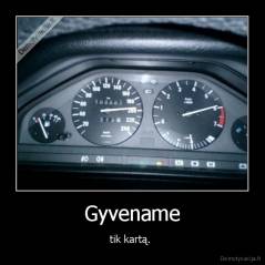 Gyvename - tik kartą. 