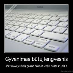 Gyvenimas būtų lengvesnis - jei tikrovėje būtų galima naudoti copy-paste ir Ctrl-z