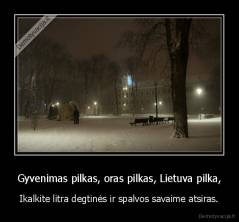 Gyvenimas pilkas, oras pilkas, Lietuva pilka, - Ikalkite litra degtinės ir spalvos savaime atsiras.