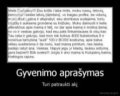 Gyvenimo aprašymas - Turi patraukti akį