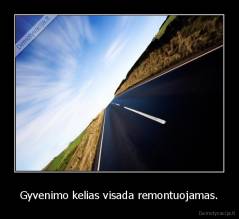 Gyvenimo kelias visada remontuojamas. - 