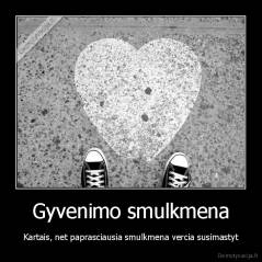 Gyvenimo smulkmena - Kartais, net paprasciausia smulkmena vercia susimastyt