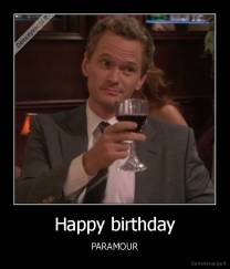 Happy birthday - PARAMOUR