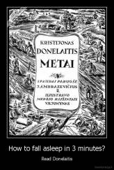 How to fall asleep in 3 minutes? - Read Donelaitis
