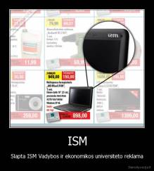 ISM - Slapta ISM Vadybos ir ekonomikos universiteto reklama