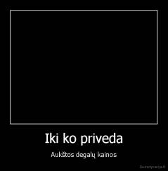 Iki ko priveda - Aukštos degalų kainos
