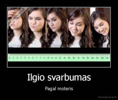 Ilgio svarbumas - Pagal moteris