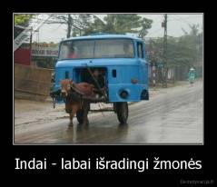 Indai - labai išradingi žmonės - 
